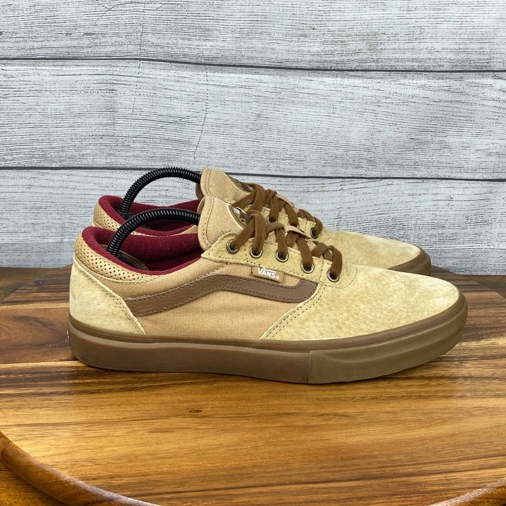 Vans Gilbert Crockett Pro UltraCush Wheat Brown Suede Skate Shoe Men’s Size 9.5